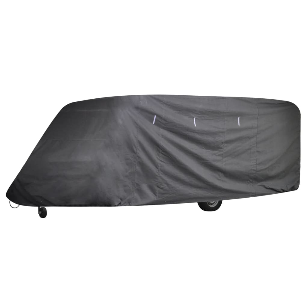 vidaXL RV Cover Caravan Top Cover Breathable Motorhome Protective Cover Gray
